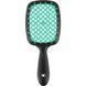 Janeke Superbrush Small Щітка для волосся, чорна з зеленим 130-Janeke-Superbrush-Small фото